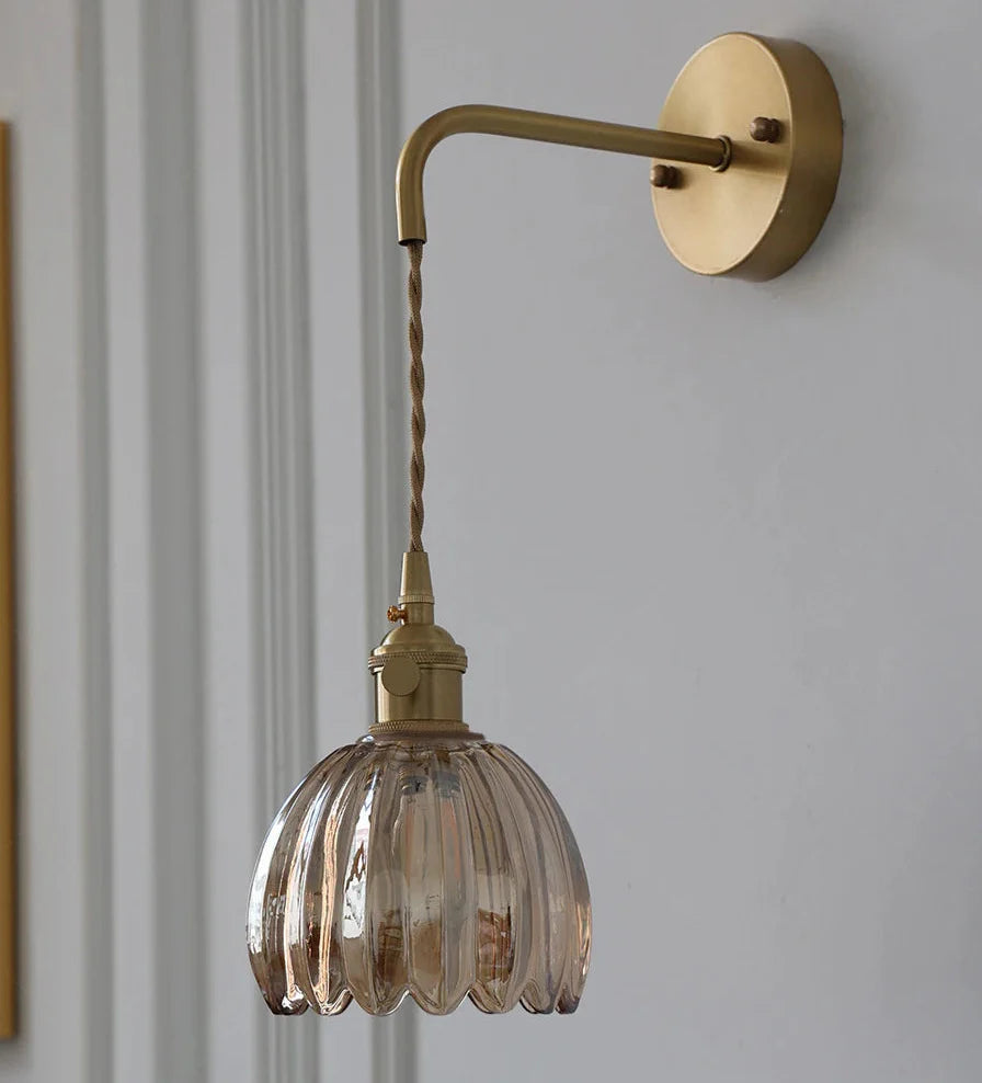 Modern Minimalist Glass Creative Petal-Shaped Hanging & Flush Wall Light - 6 Colours