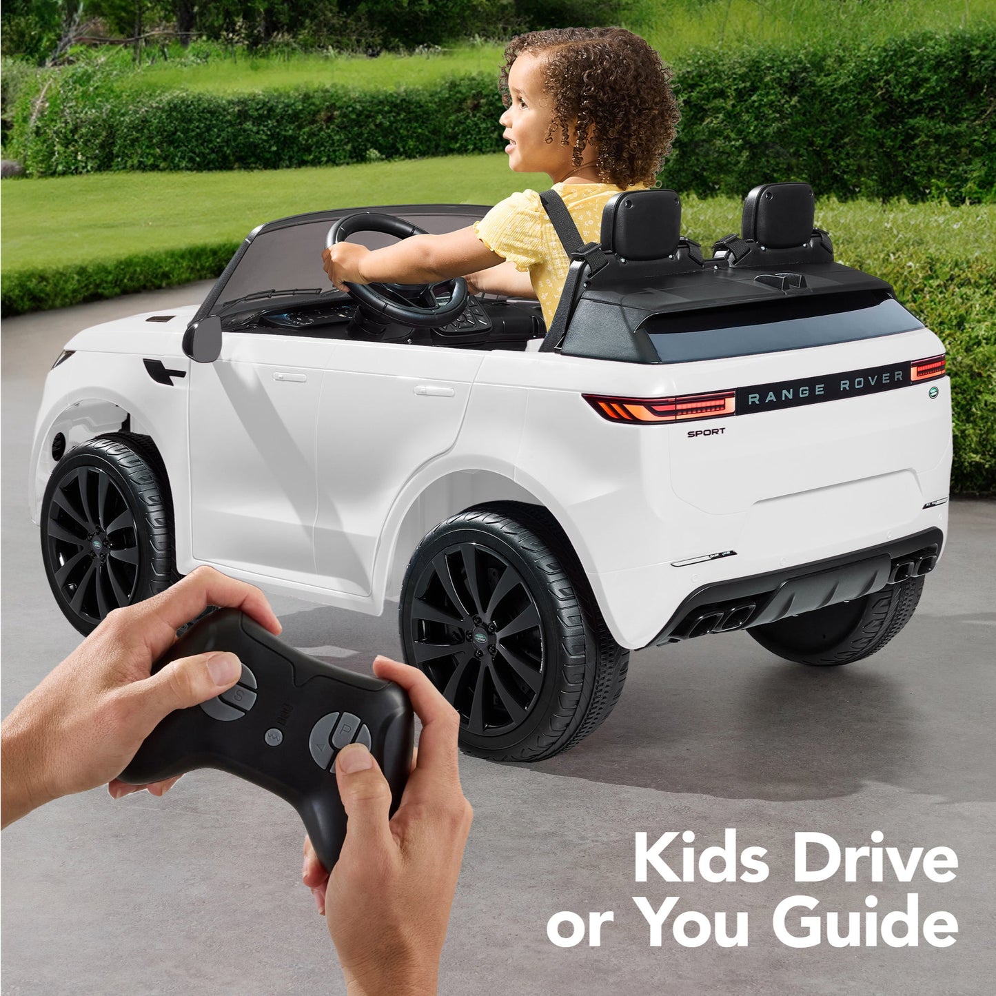 24V 2-Seater Licensed Range Rover Sport Ride-On Car w/ Parent Control