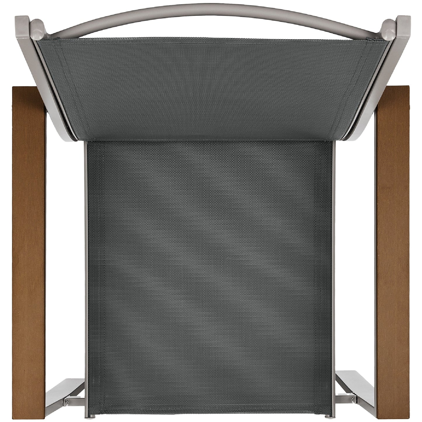 Set of 2 Stackable Textilene Chairs w/ Armrests, Dining Accent Furniture