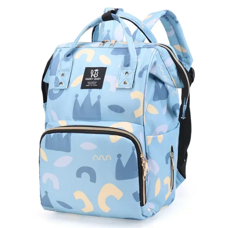 Fashion Mummy Diaper Backpack – Large Capacity Multi-Function Travel Nappy Bag for Baby Care