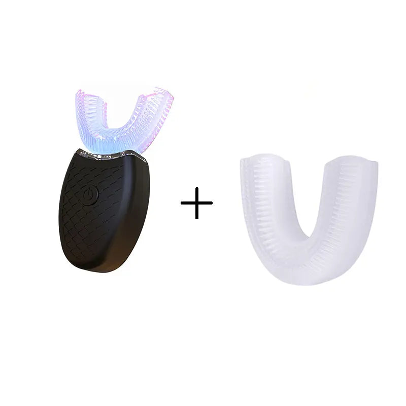 U-Shaped Electric Toothbrush – 360° Automatic Sonic Toothbrush with USB Rechargeable Silicone Head