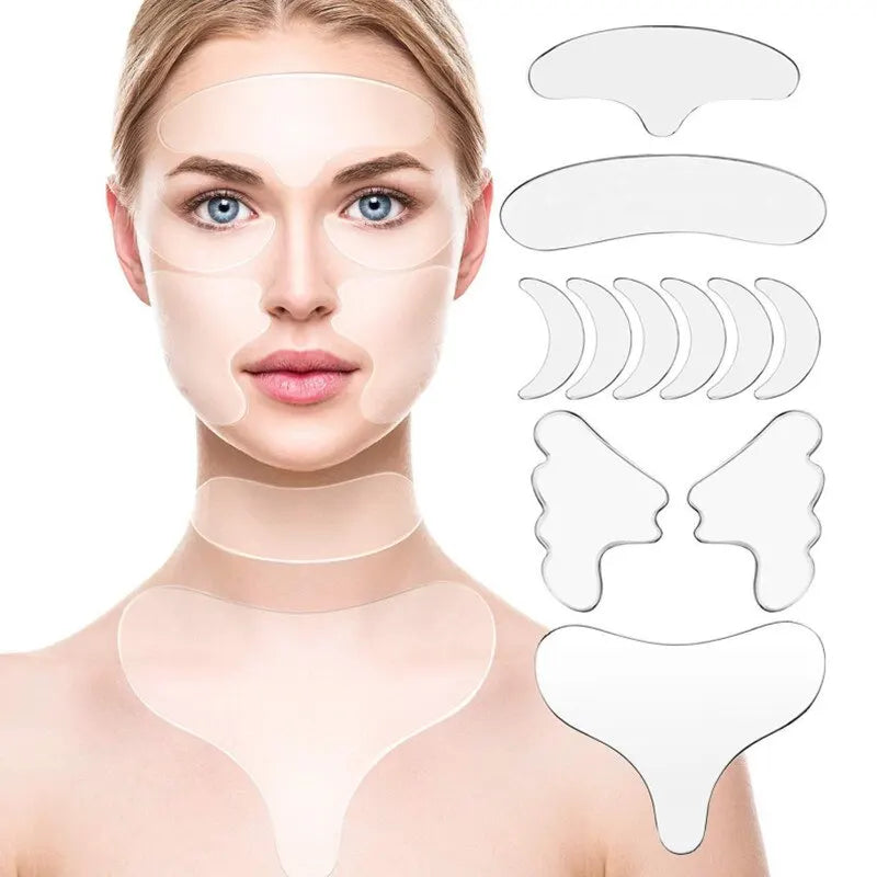 Reusable Anti Wrinkle Silicone Sticker 16 Pcs