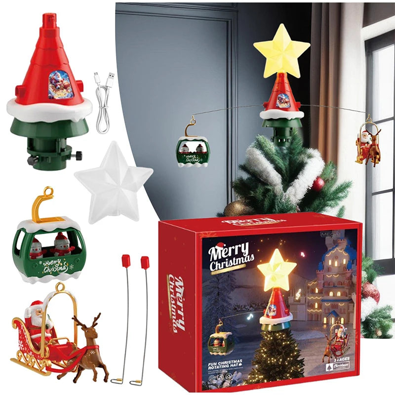 Christmas Train Set – Musical Santa Claus Train with Tracks for Tree & Home Decoration 2025 Holiday Gift