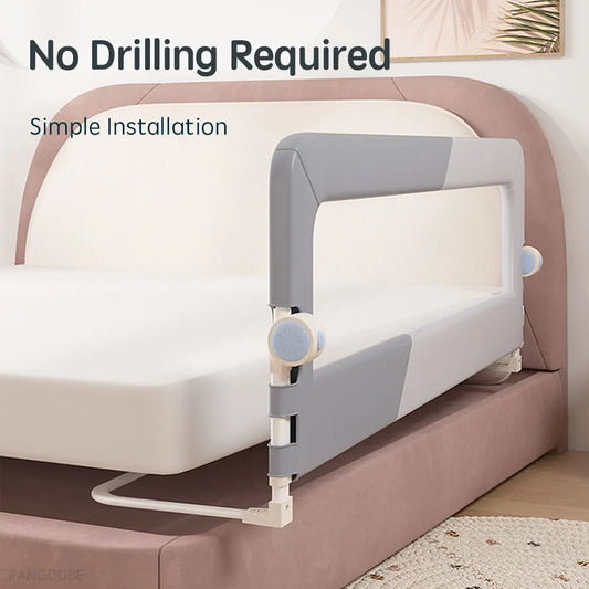 PANGDUBE Baby Safety Bed Rail – Screw-Free Installation Protective Bed Barrier Guard for Kids