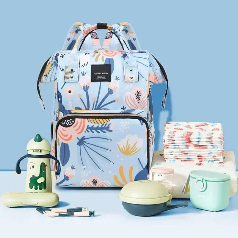 Fashion Mummy Diaper Backpack – Large Capacity Multi-Function Travel Nappy Bag for Baby Care