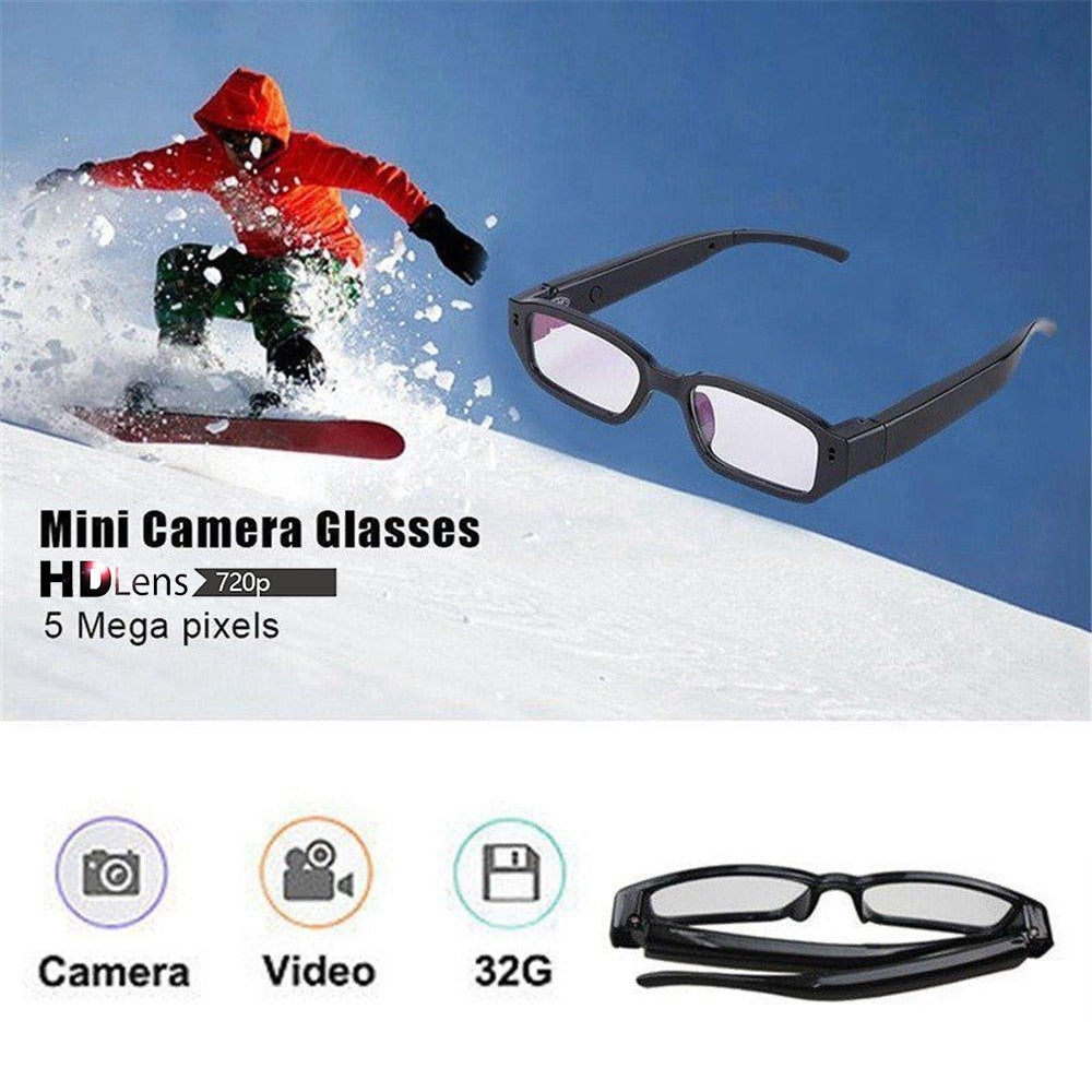 Lightweight Riding Camera Smart Glasses Video Recorder 720P HD Driving Cycling DVR Video Recorder Eyewear Camcorder