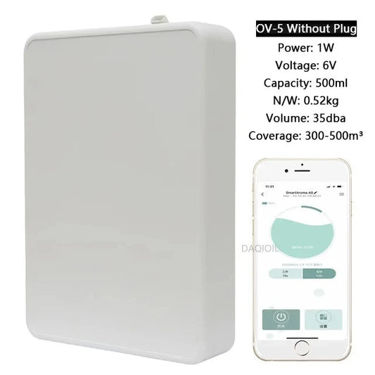 Smart Scent Air Diffuser – 500ml Professional Waterless Essential Oil Fragrance Machine for Home & Office