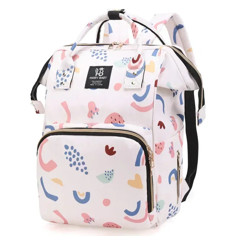 Fashion Mummy Diaper Backpack – Large Capacity Multi-Function Travel Nappy Bag for Baby Care