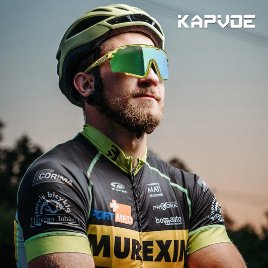 Kapvoe Photochromic Cycling Glasses – Silver Lens Sports Sunglasses for Men & Women
