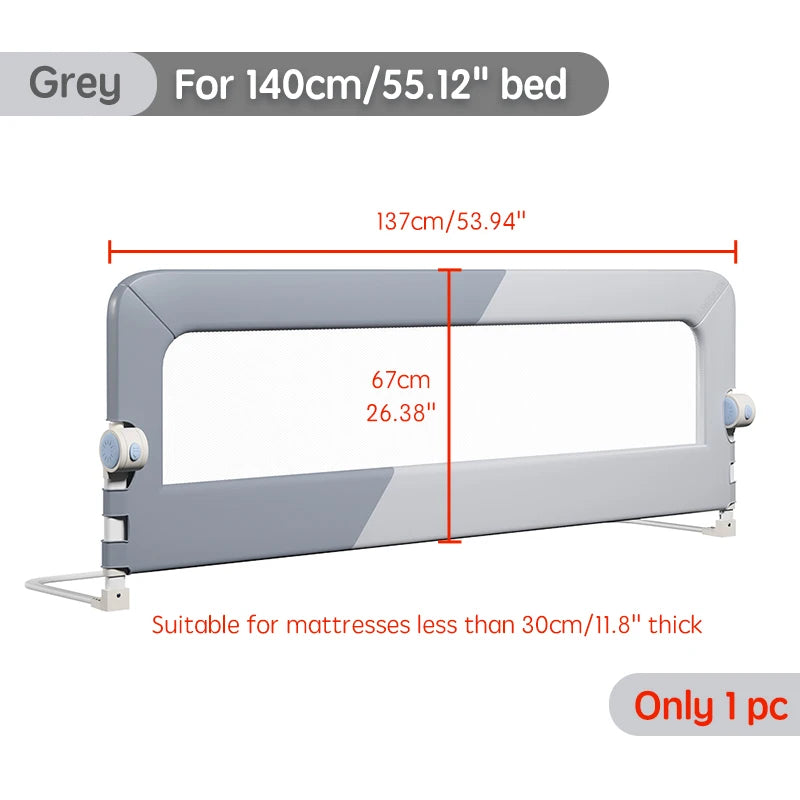 PANGDUBE Baby Safety Bed Rail – Screw-Free Installation Protective Bed Barrier Guard for Kids