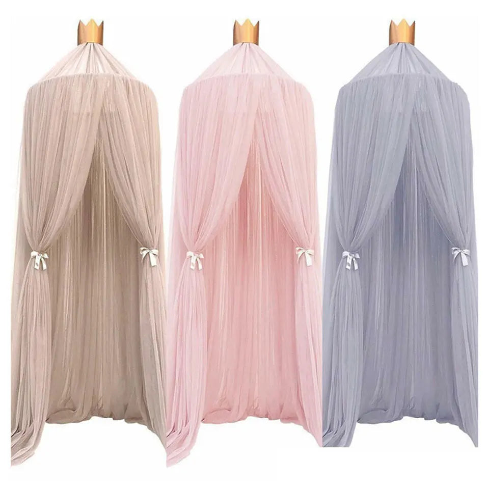 Baby Bed Canopy Mosquito Net – Hanging Crib Tulle Curtains for Nursery & Children’s Room Decor