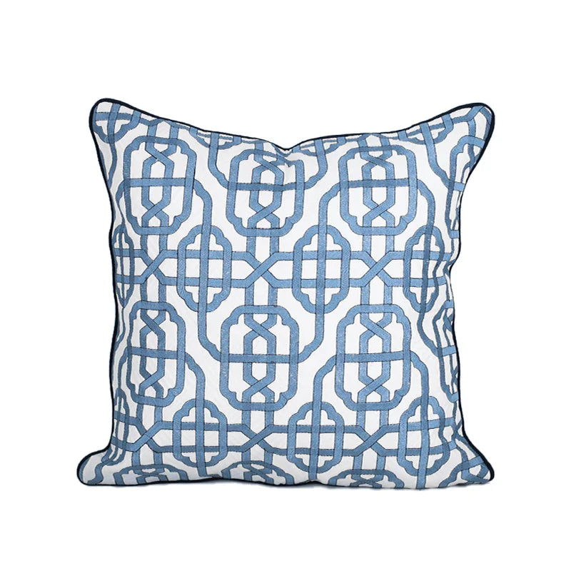 Indigo Blue Moroccan Inspired Luxury Cushion Cover - 2 Sizes