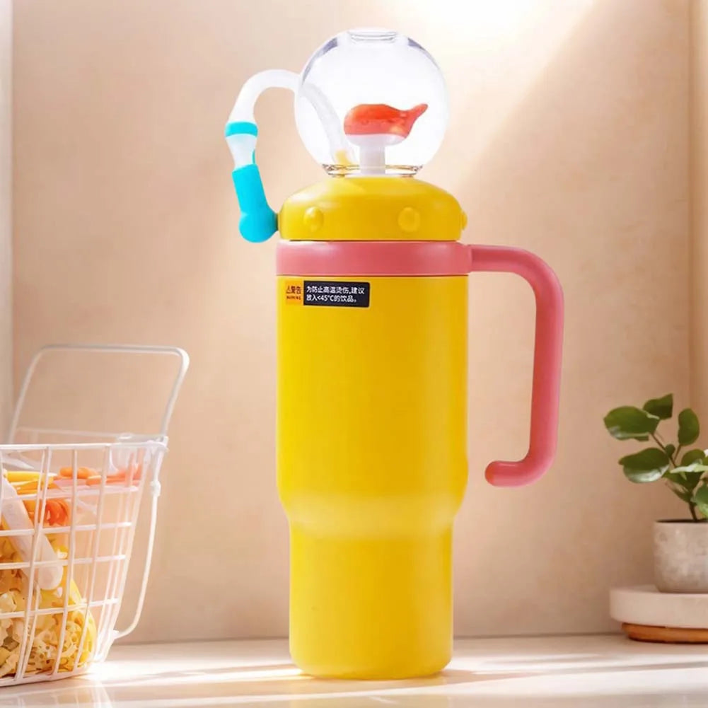 Whale Fountain Water Bottle