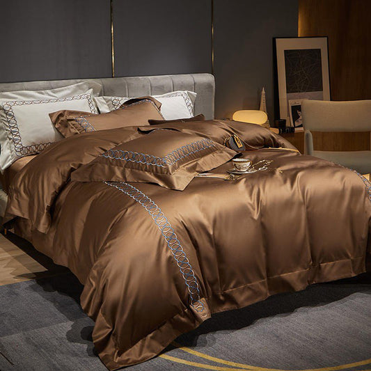 Sunstone Reves Duvet Cover Set (Long-staple Sateen Cotton)