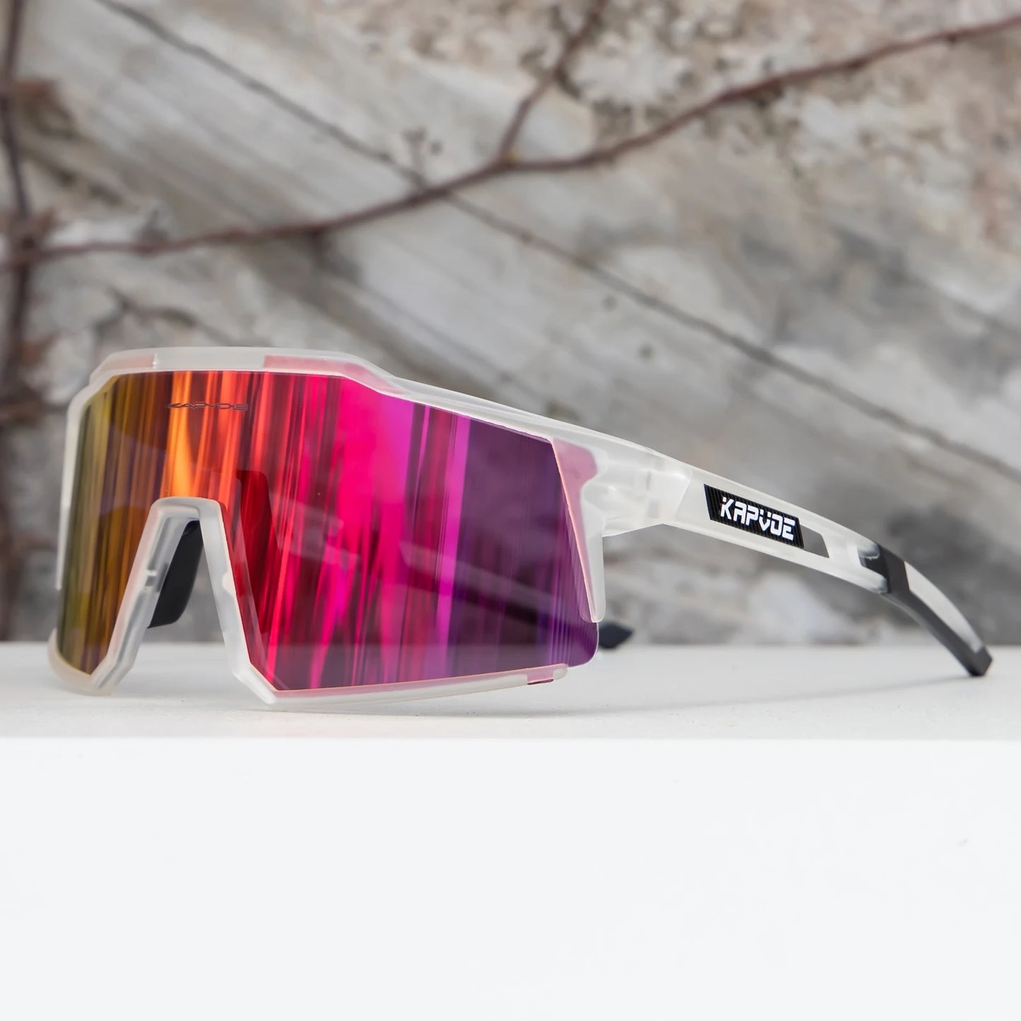 Kapvoe Men’s Cycling Glasses – UV400 Sports Sunglasses for Road & MTB Riding