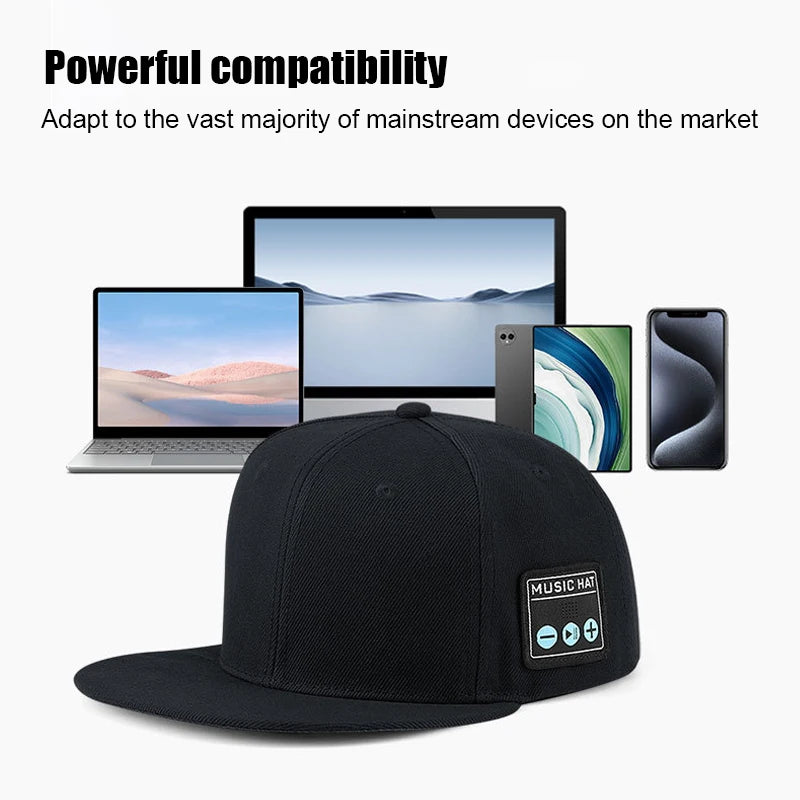 Bluetooth Music Baseball Cap – Wireless Sports Hat with Dual Speakers & Built-in Mic for Running & Outdoor Use