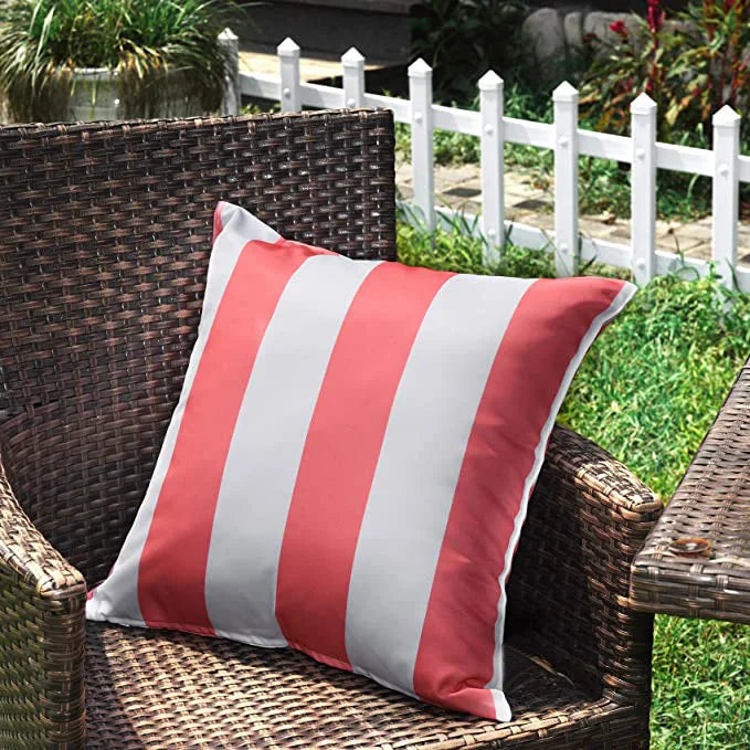 Outdoor Waterproof Decorative Striped Cushion Covers - Various Colours