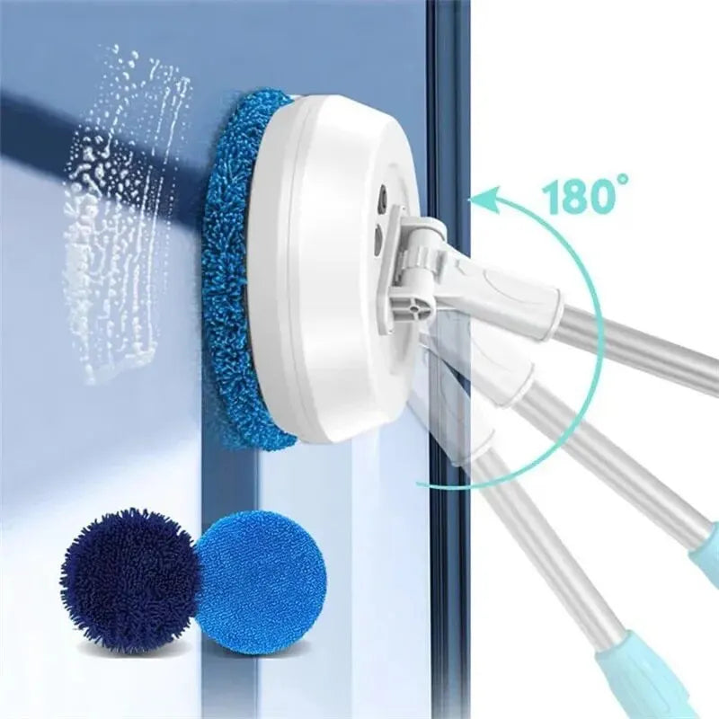 Wireless Electric Spin Mop – 2-in-1 Automatic Wet & Dry Floor Cleaner for Home, Car & Windows