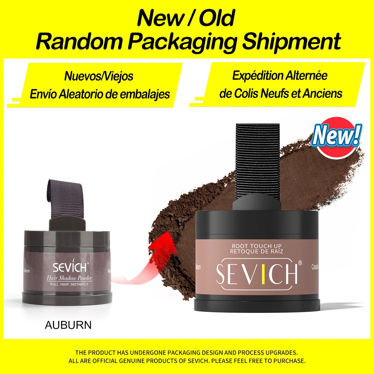 Sevich Hairline Powder – 4g Hair Concealer Shadow for Natural Hairline & Thinning Hair Coverage (Unisex)