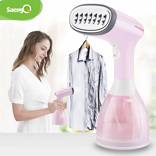 saengQ Handheld Garment Steamer – 1500W Portable Fabric Steamer with 280ml Tank & Fast Heat-Up for Clothes Ironing