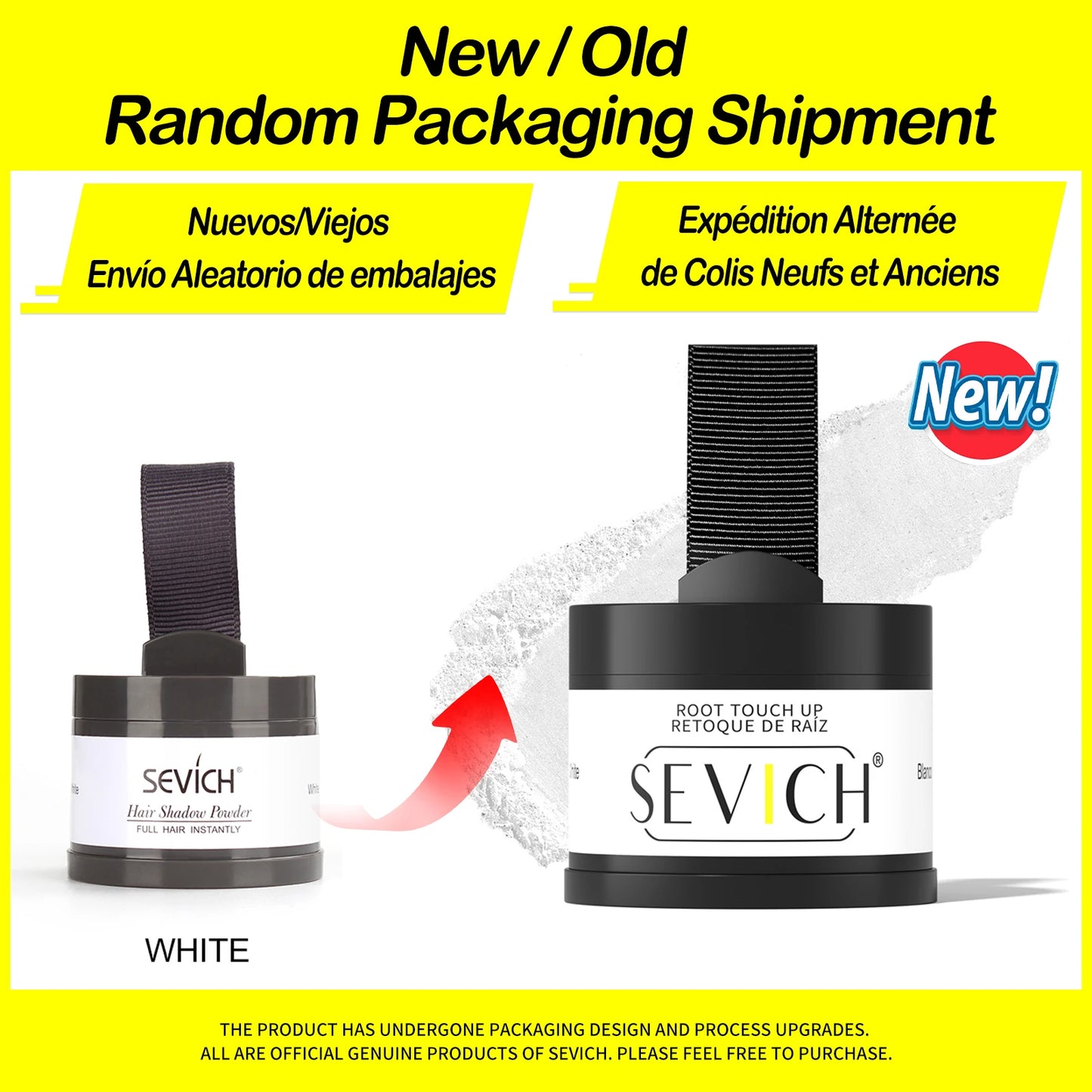 Sevich Hairline Powder – 4g Hair Concealer Shadow for Natural Hairline & Thinning Hair Coverage (Unisex)