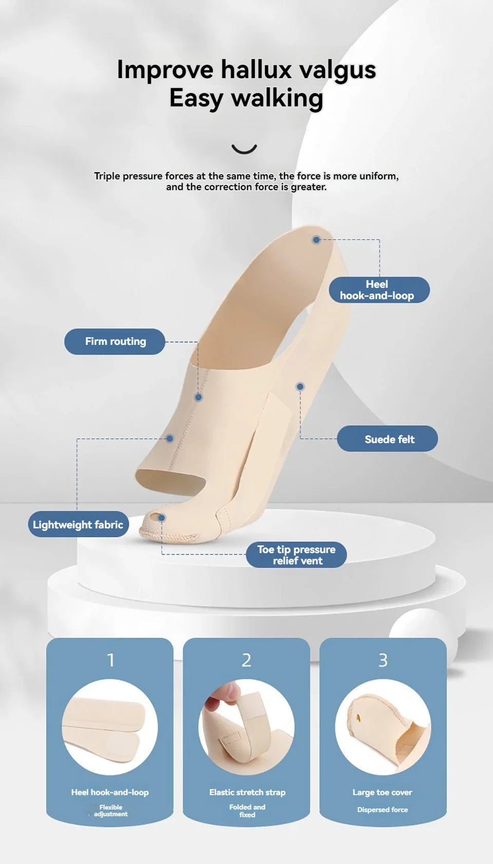 Adjustable Hallux Valgus Bunion Corrector