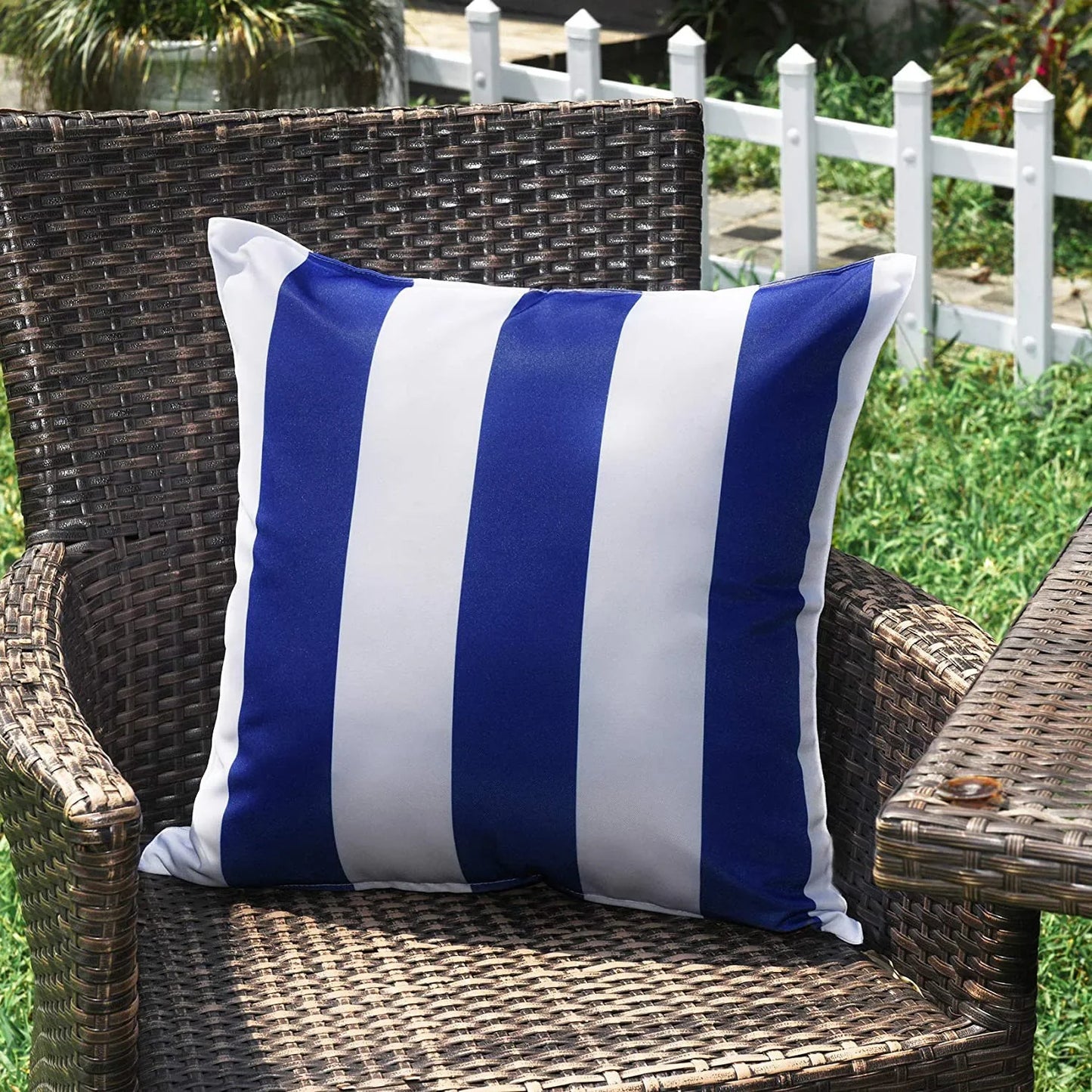 Outdoor Waterproof Decorative Striped Cushion Covers - Various Colours