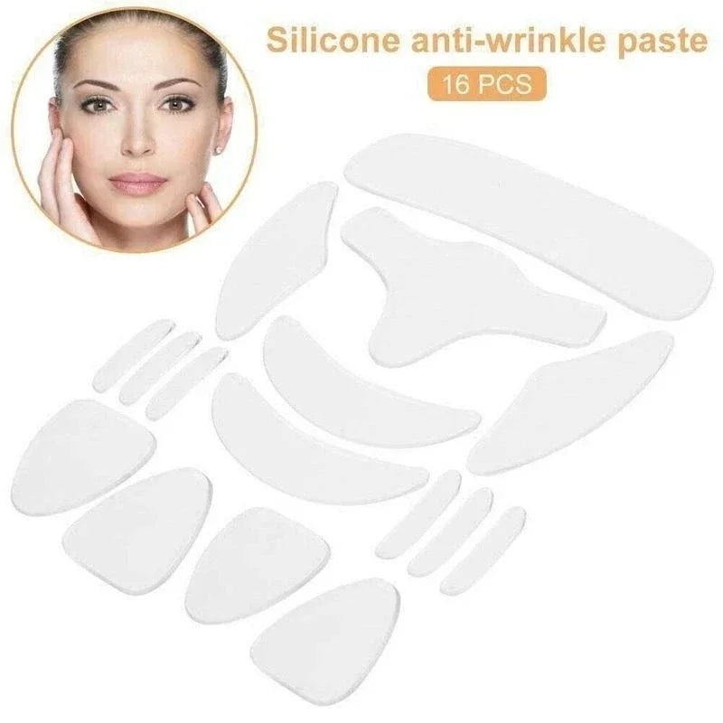 Reusable Anti Wrinkle Silicone Sticker 16 Pcs