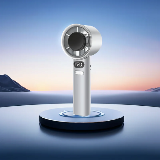 Portable Bladeless Hand Fan – 120 Speeds USB Rechargeable Mini Personal Fan