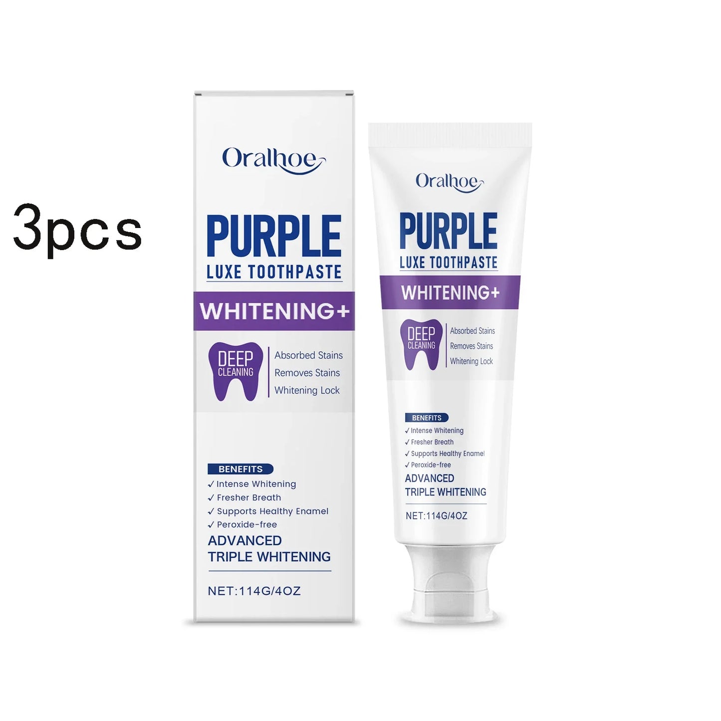 Purple Teeth Whitening Luxe Toothpaste