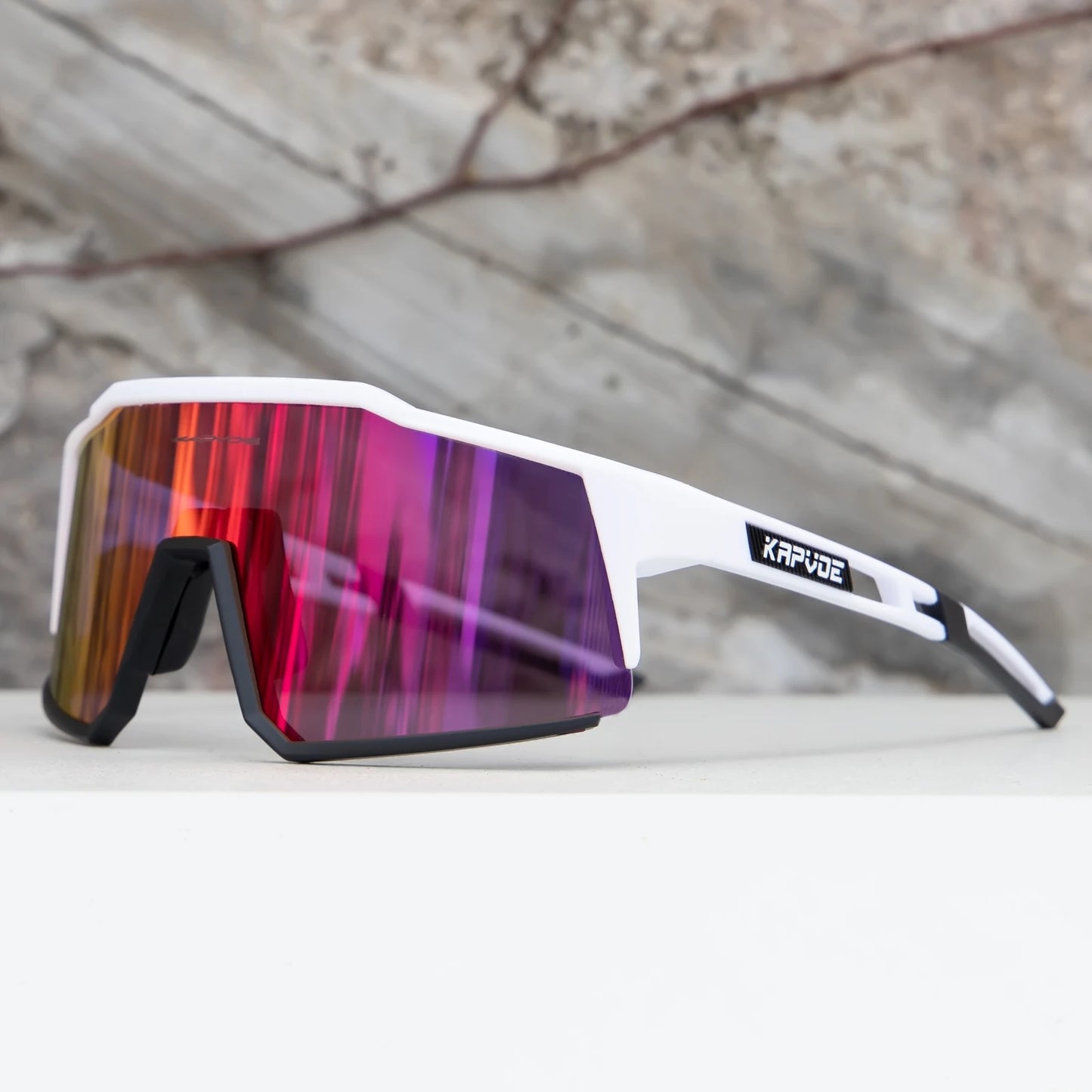 Kapvoe Men’s Cycling Glasses – UV400 Sports Sunglasses for Road & MTB Riding