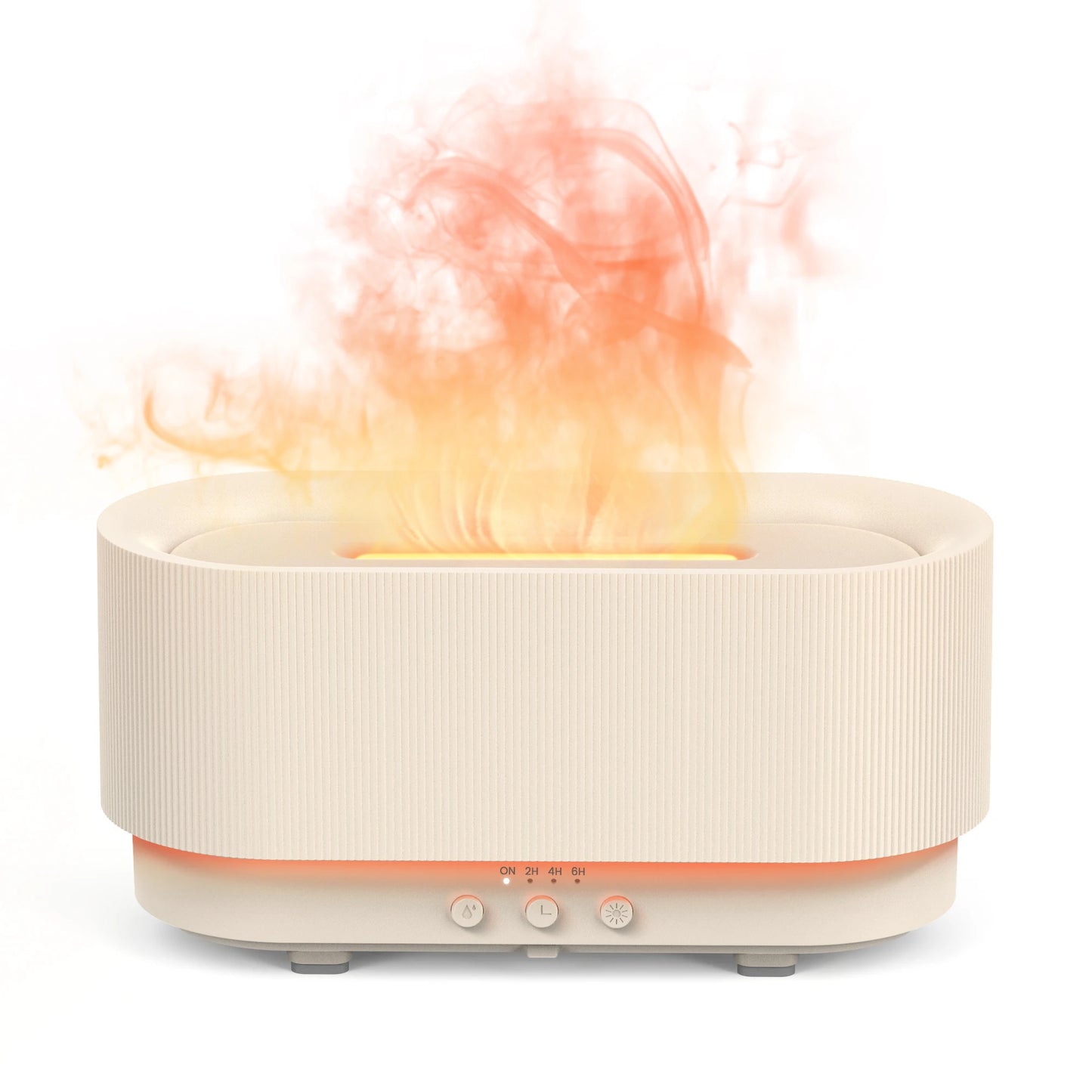 Sejoy Flame Aroma Diffuser – 300ml USB Cool Mist Humidifier with Colorful LED Flame Light for Home & Bedroom