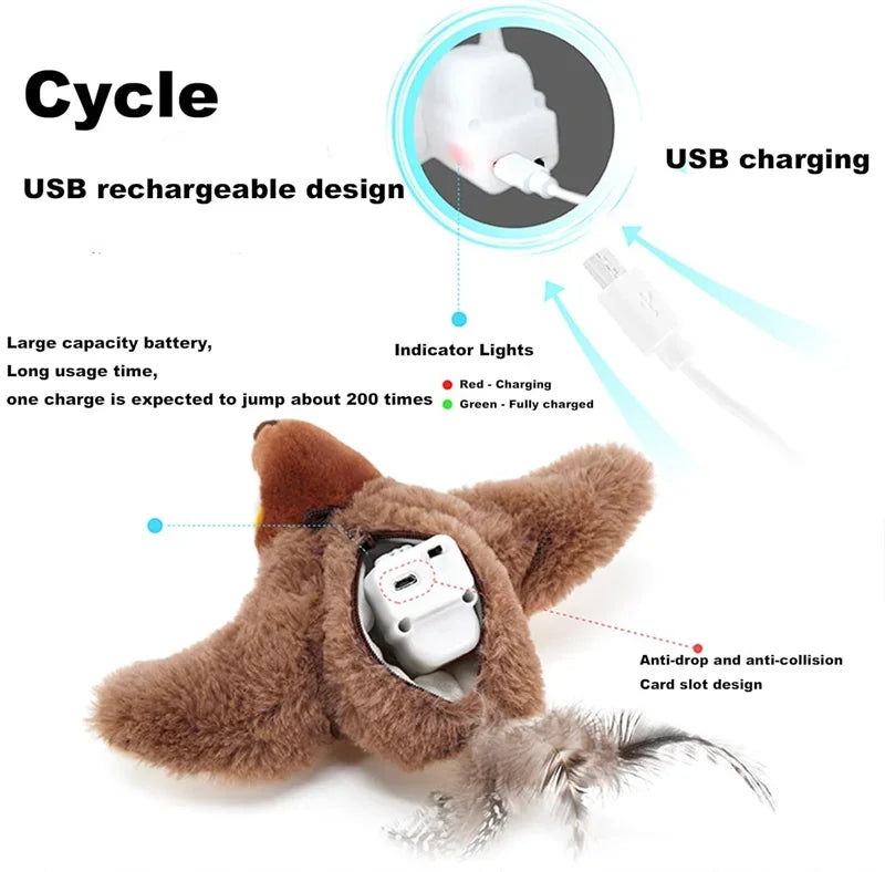 Flapping Bird Interactive Cat Toy