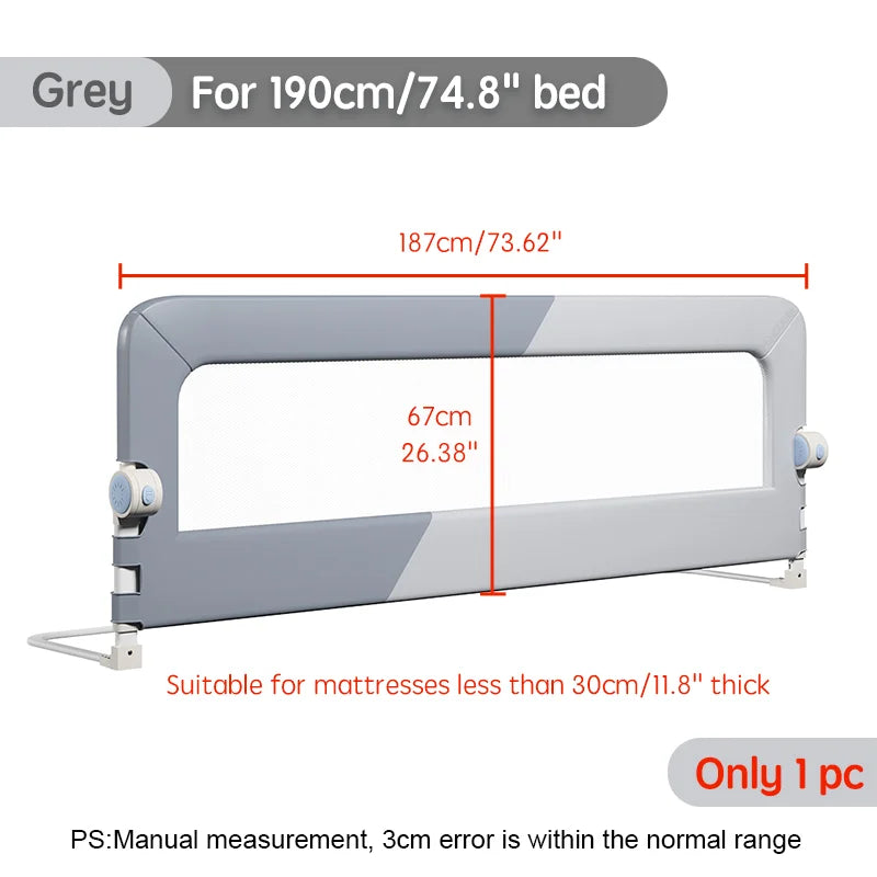 PANGDUBE Baby Safety Bed Rail – Screw-Free Installation Protective Bed Barrier Guard for Kids