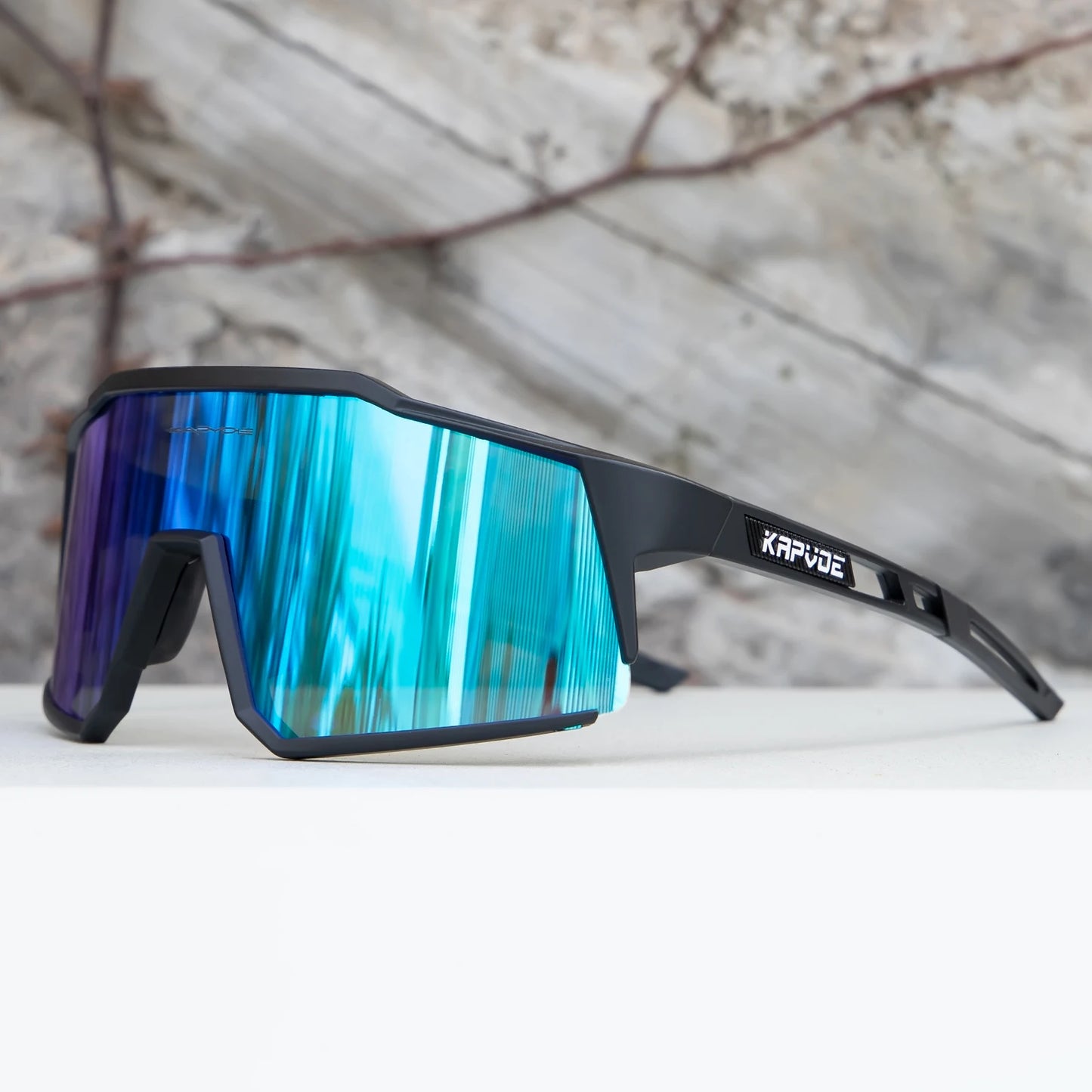 Kapvoe Men’s Cycling Glasses – UV400 Sports Sunglasses for Road & MTB Riding