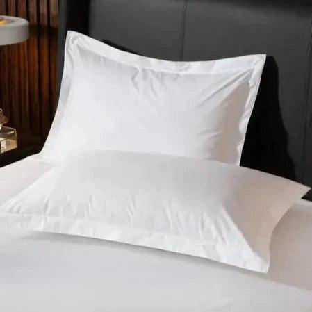 Set of 2 Premium Egyptian White Oxford Cotton Pillowcases