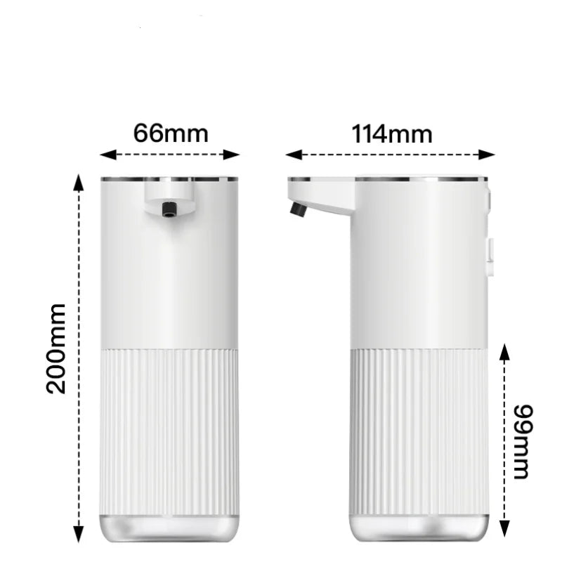 HQ Automatic Soap Dispenser – 360ml Type-C Rechargeable Foaming Hand Washer with 4-Level Foam Control