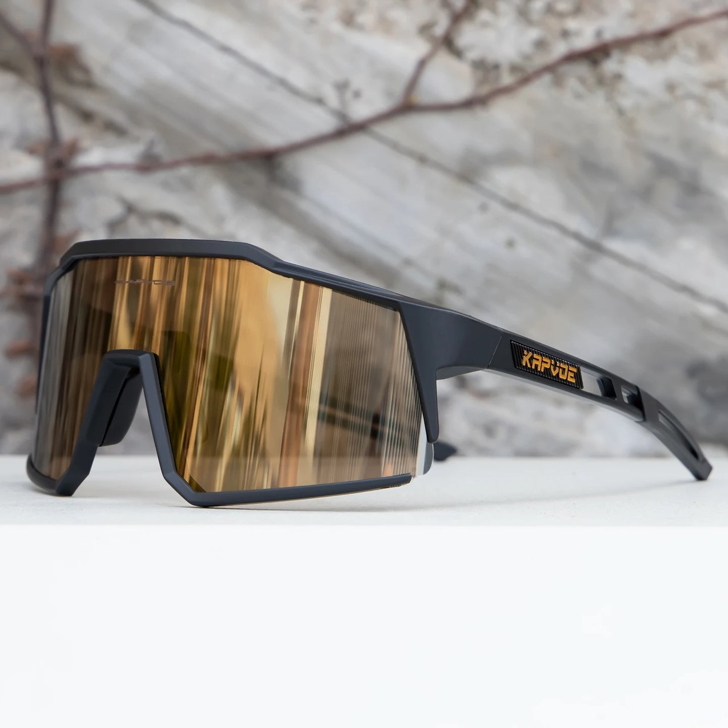 Kapvoe Men’s Cycling Glasses – UV400 Sports Sunglasses for Road & MTB Riding