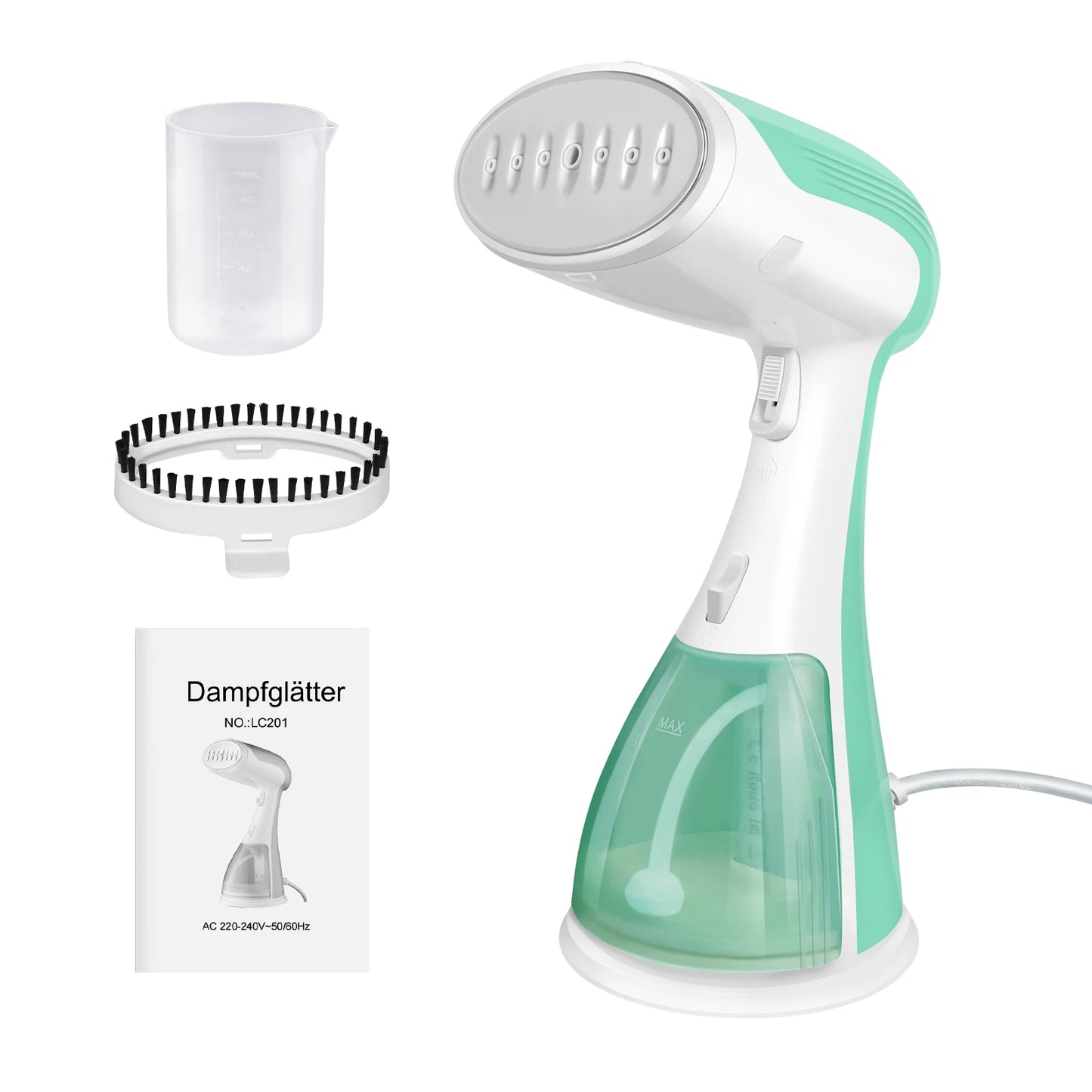 BRIEFNESS 2000W Handheld Garment Steamer – 30s Fast Heat-Up Portable Clothes Steamer for Home & Travel