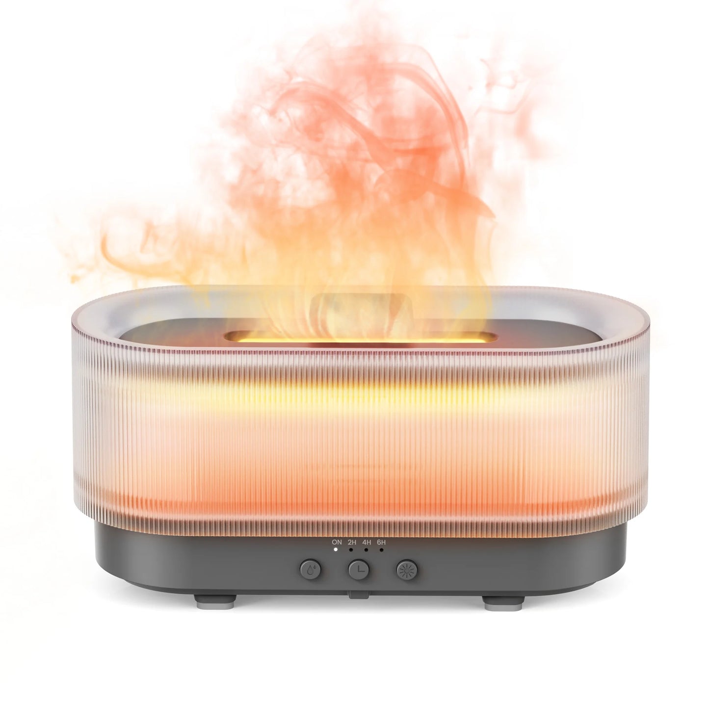 Sejoy Flame Aroma Diffuser – 300ml USB Cool Mist Humidifier with Colorful LED Flame Light for Home & Bedroom