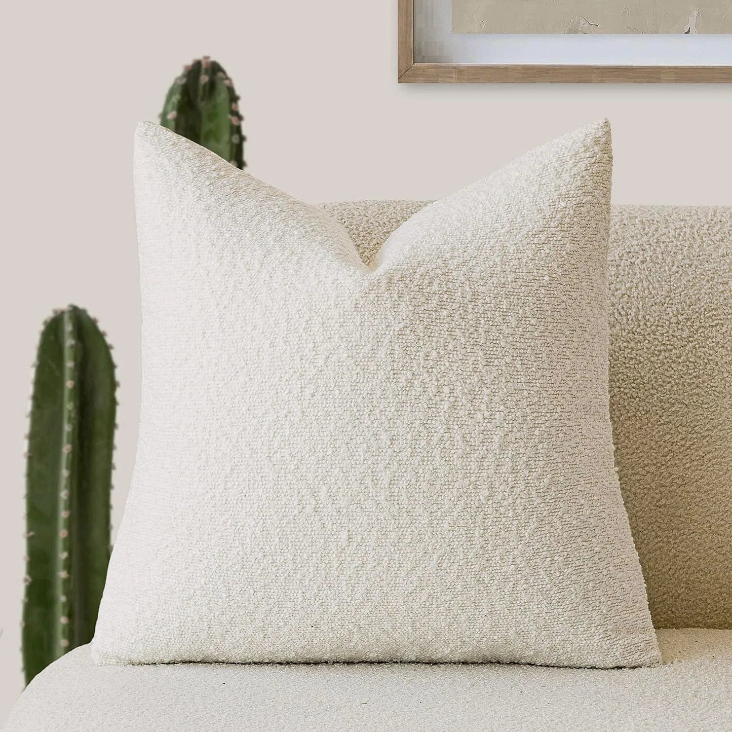 Stylish Textured Bouclé Cushion Covers - 12 Colours