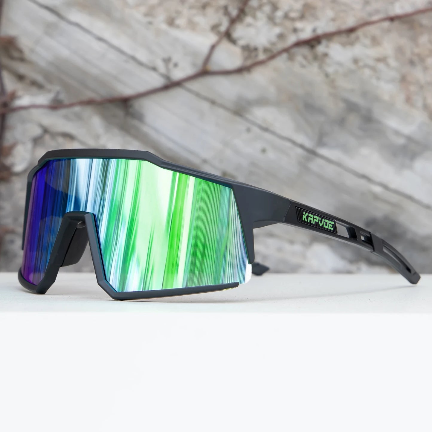 Kapvoe Men’s Cycling Glasses – UV400 Sports Sunglasses for Road & MTB Riding