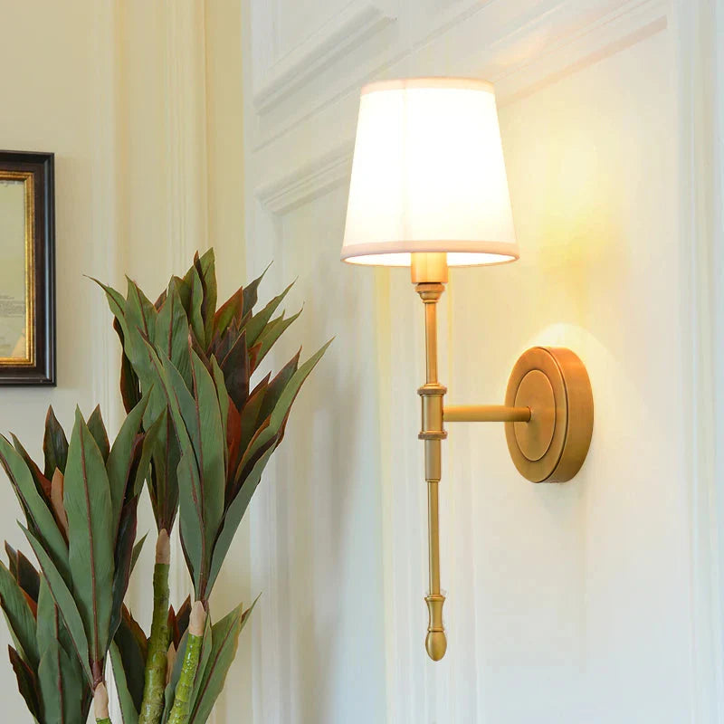 Traditional Nordic LED Wall Light Sconce - Gold
