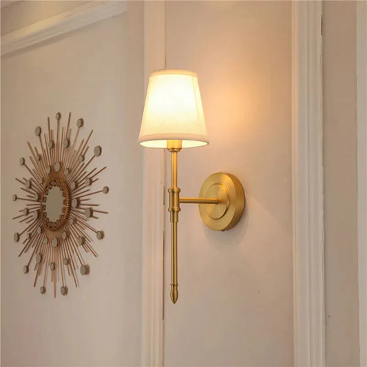 Traditional Nordic LED Wall Light Sconce - Gold