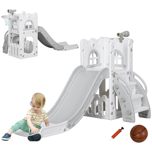 AIYAPLAY 4-in-1 Indoor Kids Slide: Fun & Safe Playset for Toddlers 1-3 Years
