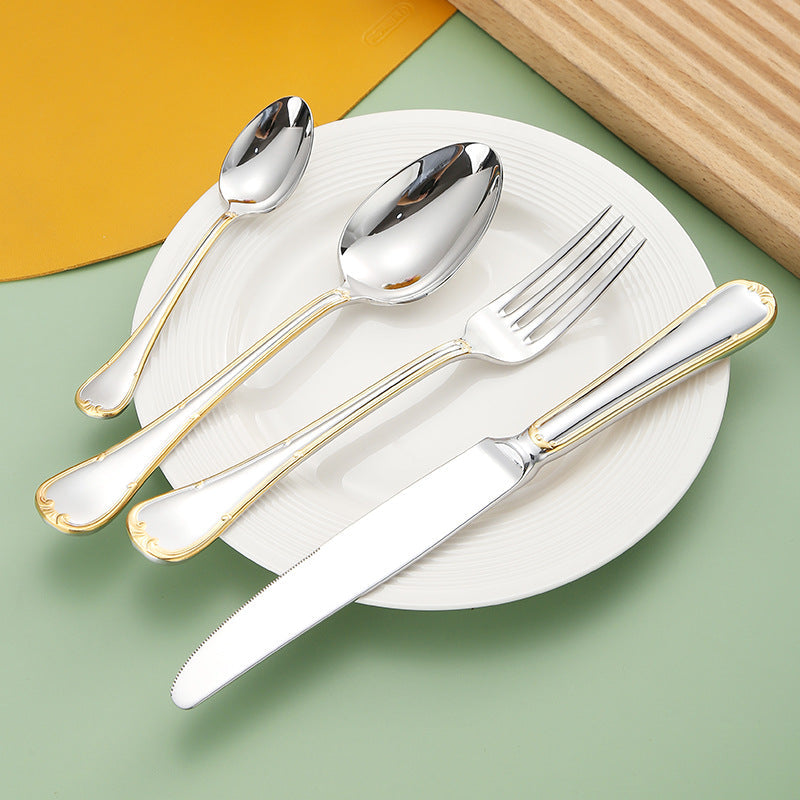 Selena Gold Edge Luxury Cutlery Set