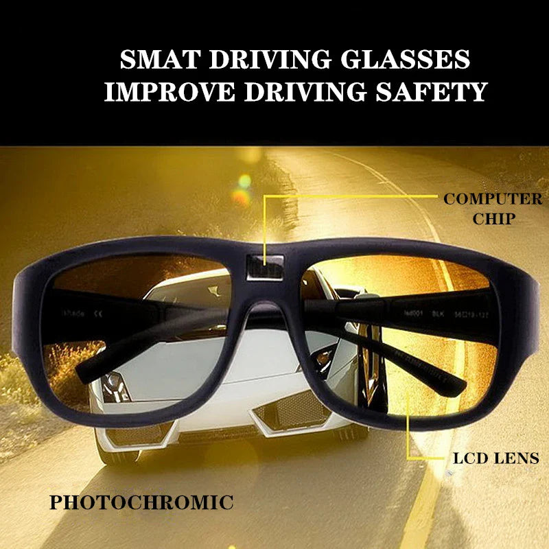 0.1 Second Smart Photosensitive/Photochromic Color-changing Sunglasses