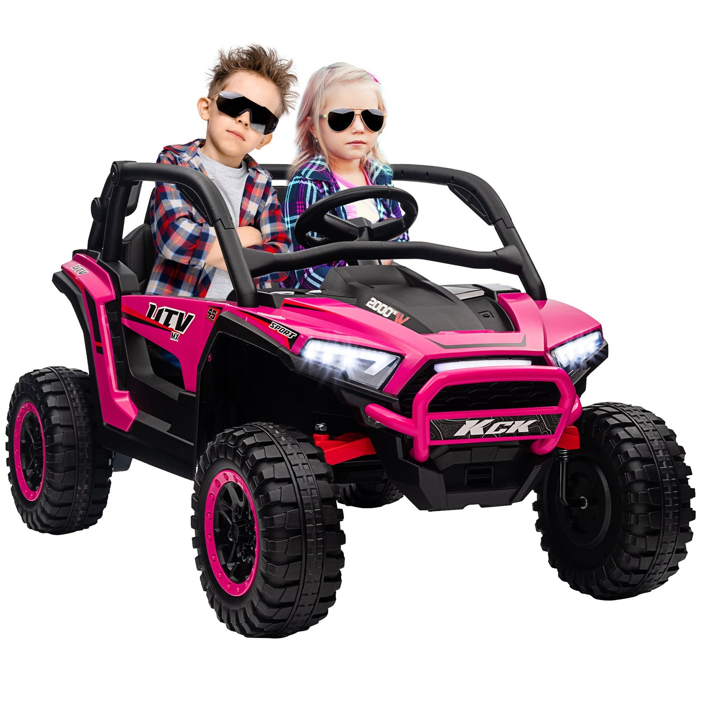 AIYAPLAY 2-Seater 24V Ride-On Truck