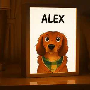 Custom Pet Light Box Art
