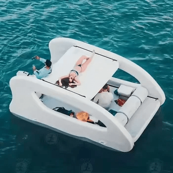 AquaCat: Electric Pontoon Boat, PVC DWF Catamaran